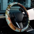 thumbnail image 6 of Coconut Tree 14.5 Inch Printing PVC Leather Car Wheel Cover Steering Wheel Cover Auto Accessories, 6 of 6