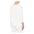 thumbnail image 2 of JONES NY Womens Beige Stretch Dolman Sleeve Round Neck Wear To Work Tunic Top XL, 2 of 2