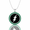 Silver, variant on Rose Gold Plated Emerald Lightning Bolt Medallion Charm Pendant Gift For Friendship Day || Ali Baba Jewellery