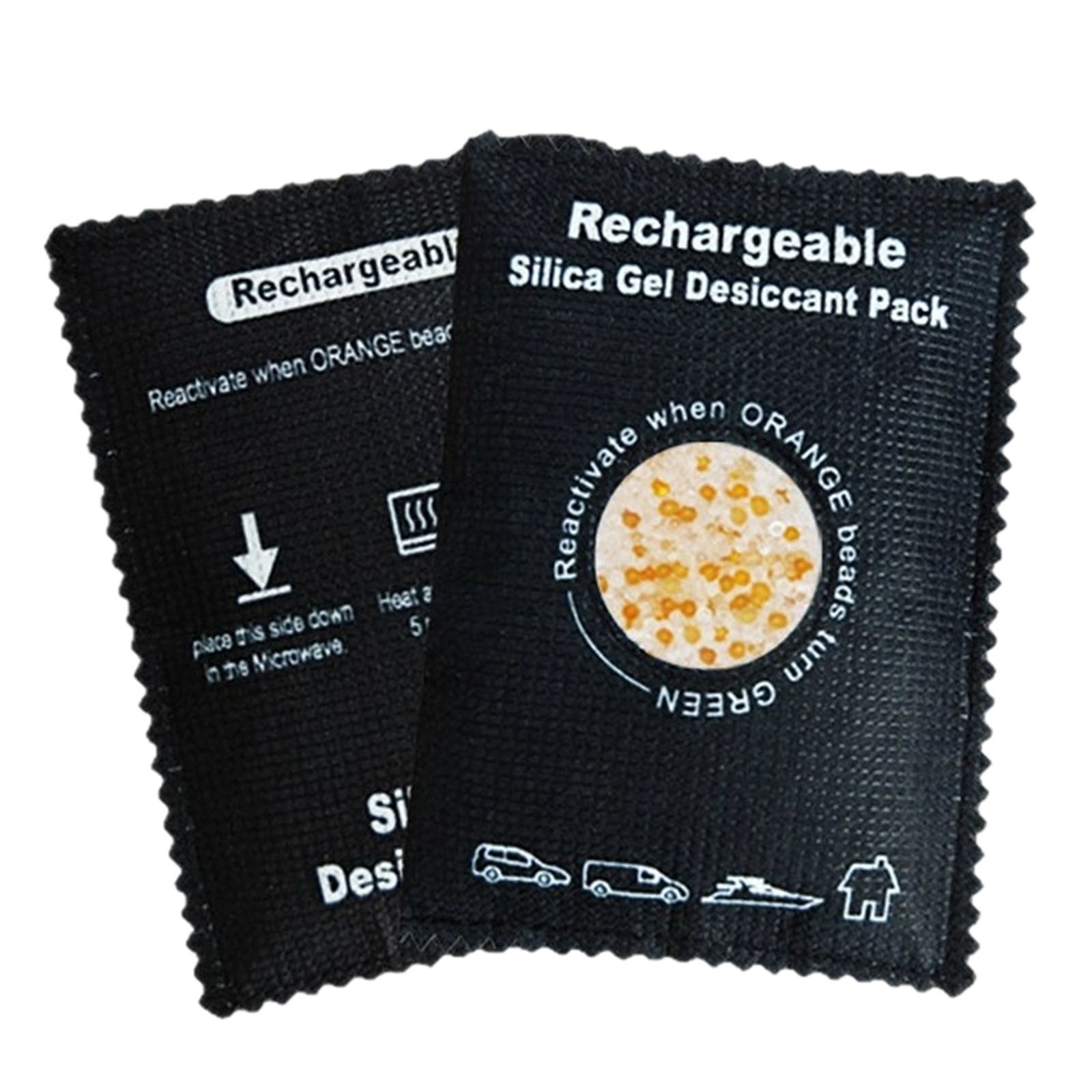 See-Through Silica Gel Packets, Color-Indicating Desiccant Packs for Storage, Reusable Safe Dehumidifier, Heat Resistant Dehumidifier Bags, 1 Pcs, 6.88x5.78"