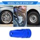 thumbnail image 3 of Tapones de válvula de neumático Unique Bargains 5 Pcs 18x7MM para ruedas de coche, tapón universal para coche y bicicleta de aleación de aluminio azul, 3 of 7