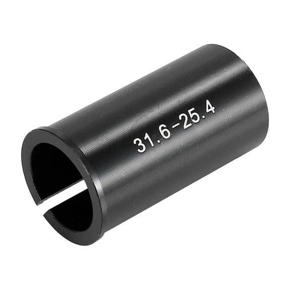 Unique Bargains 25.4 to 31.6mm Bike Seat Post Tube Adapter Seatpost Reducing Sleeve Shim Adapter Aluminium Alloy Black