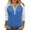Blue3, variant on Ruimatai Women's V-Neck 3/4 Sleeve Raglan T-Shirt Casual Loose Fit Top Comfortable Stretch Knit Soft Breathable Blouse