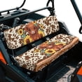 thumbnail image 2 of ZIATUBLES 2-Pack Waterproof UTV Seat Covers for Kawasaki Mule (2001-2023, 2025), Scratch Wear Resistance Front Seat Protective Set with Easy Installation, Highland Cow Sunflower Print, 2 of 8