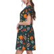 thumbnail image 2 of Disketp Autumn with Pumpkins para Vestido de Manga Corta para Mujeres, Vestidos de Verano para Mujeres, Casual y Holgado para la Playa, 2 of 6