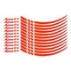 thumbnail image 5 of 2 Pegatinas Para Cubo De Rueda De Coche, Calcomanías Automotrices Profesionales, Calcomanías Para Cubo De Ruedas, Reflectantes, Color Rojo, 5 of 8
