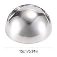 thumbnail image 3 of YuanGuangQ Stainless Steel Semi Circular Ball, Metal Gazing Sphere for Table Decor, Decorative Polished Ornament for Room Shelf Centerpiece, 3 of 6