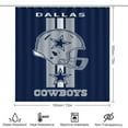 thumbnail image 2 of Football Cowboys Shower Curtain Bathroom Sets Toilet Lid Rug, Bath Mat And Contour Mat, Shower Curtain 4Pcs, 2 of 6