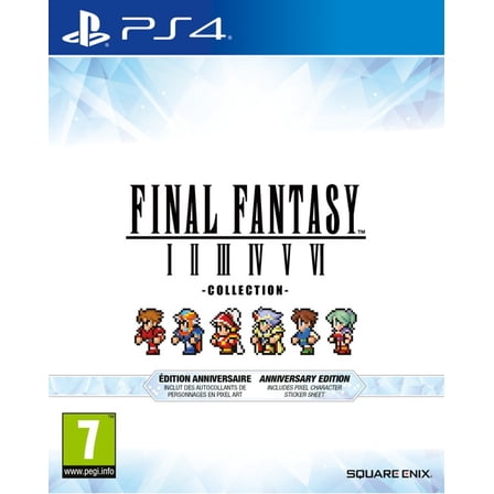 Final Fantasy I-VI Pixel Remaster Collection - Anniversary Edition - Playstation 4