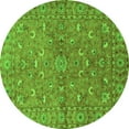 thumbnail image 1 of Ahgly Company Indoor Round Persian Green Traditional Area Rugs, 3' Round, 1 of 1