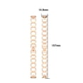 thumbnail image 6 of Hoibon Compatible for Luxe / Special Edition Bands Women Girls Metal Replacement Chain Bracelet Wristband Strap Classy Dressy for Luxe Special Edition Fitness Wellness Tracker Accessories - Rose Gold, 6 of 6