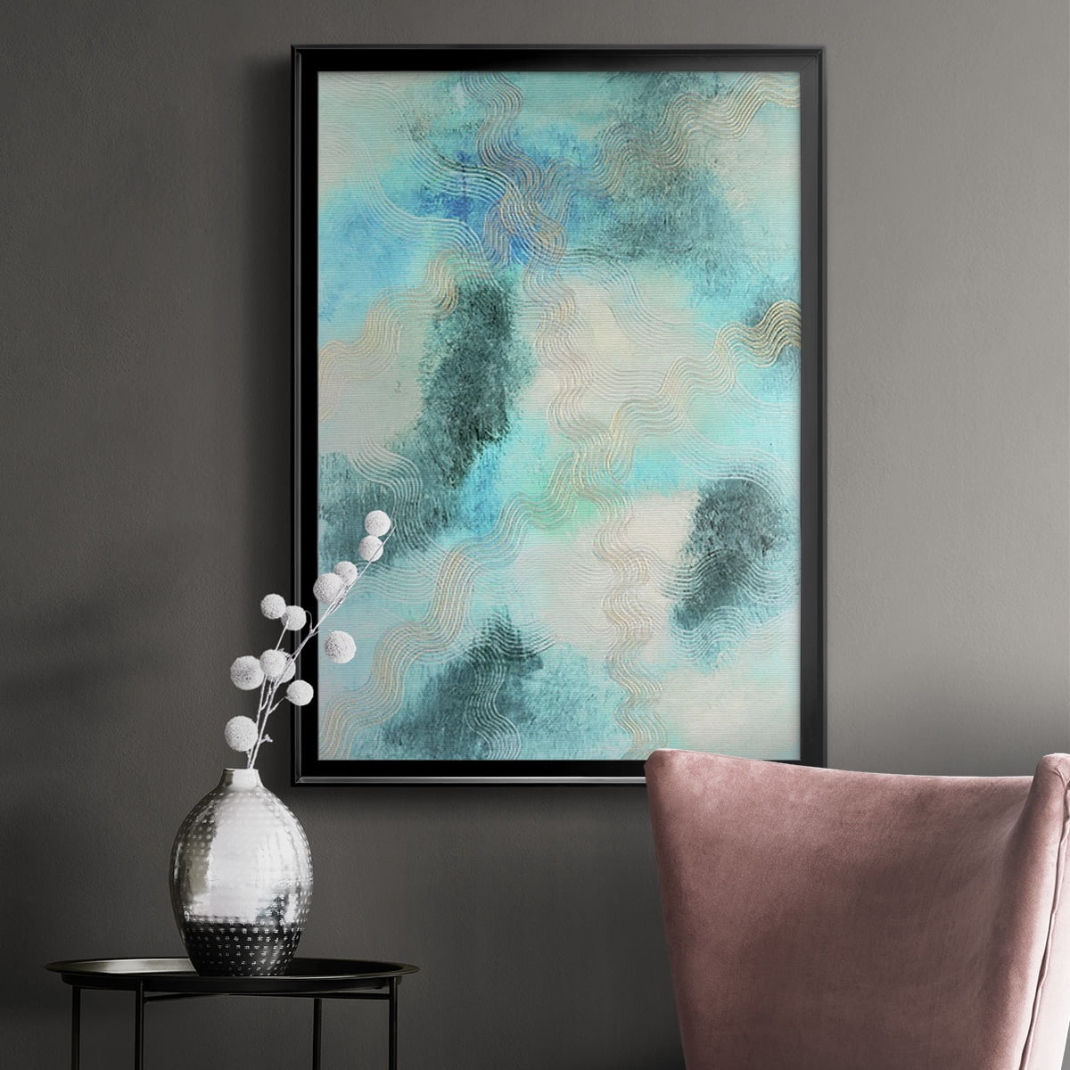 Blue Shift II Premium Framed Print, in Gold, Black, or Silver - Ready to Hang