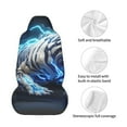 thumbnail image 4 of Fotbe Futuristic Blue Light White Tiger Funda para Asiento de Auto con Estampado – Impermeable y Antisudor – Ajuste Universal, Lavable a Máquina, Antideslizante (1 Pieza), 4 of 5