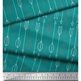 thumbnail image 3 of Soimoi Green Cotton Voile Fabric Arrows Arrow Decor Fabric Printed Yard 42 Inch Wide, 3 of 3