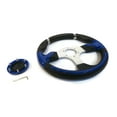 thumbnail image 5 of The ROP Shop 13" Blue Steering Wheel with 5/6 Hole Hub Adapter for E-Z-GO RXV, TXT Golf Cart, 5 of 9
