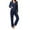 Navy Blue, variant on Ekouaer Womens Pajamas Set 2 Piece Button Down Sleepwear Soft Long Sleeve Top and Pants Pjs Lounge Sets