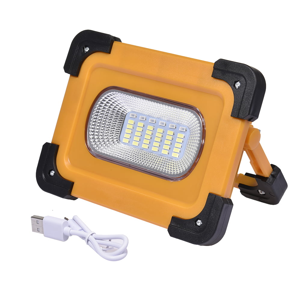 100W Solar LED Light USB Rechargeable Camping Flood Lamps Work Torch Power Bank 
