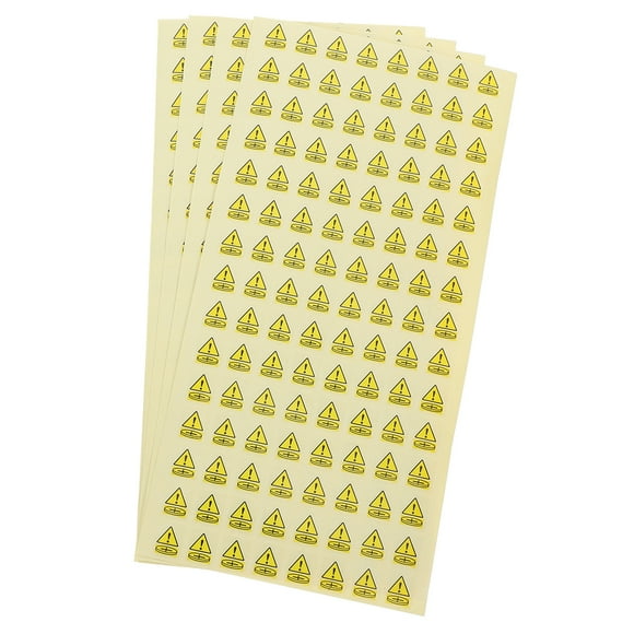 Miangastore Self Adhesive Warning Sign Adhesive 500Pack