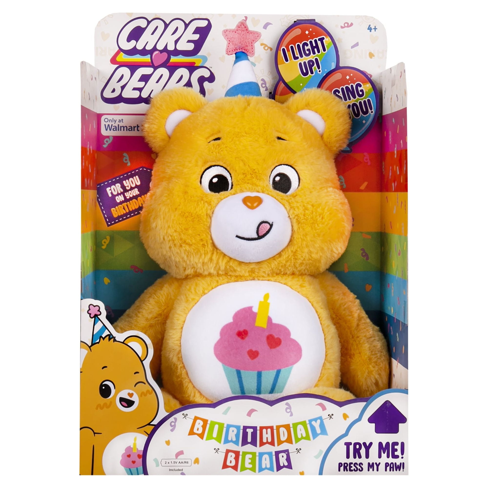 Care Bears - Birthday Bear with Lights and Sounds - Only at Walmart!
