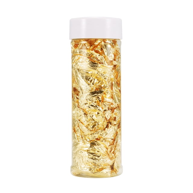 Copos De Hoja De Oro De 2G, Lámina Dorada Decorativa, Copos De Lámina Metálica, Suministro Artístico Diy Para Manualidades, Pinturas, Uñas, Esculturas De Muebles Yuarrent HA024236-01