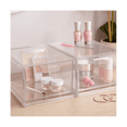 thumbnail image 3 of Stackable Clear Plastic Organizer Drawers 4.5-Inches Tall Organize Cosmetics and Beauty Supplies, 3 of 7
