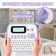 thumbnail image 3 of EazeID Label Maker Machine with-Tape Waterproof, Purple Label Maker Portable for Teachers Kids Classroom Use, Desktop Labeler with Multiple Symbols &, 3 of 9