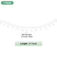 thumbnail image 3 of Uxcell Pom Pom Ball Fringe Trim, 10 Yards 8mm Mini Pom Pom Trim Ribbon for Home Decoration/DIY Crafts, White, 3 of 6