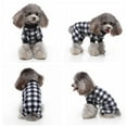 thumbnail image 4 of Adarl Pet Winter Warm Pajamas Plaid PJs for Small Medium Dogs Puppy Costume Clothes Xmas, 4 of 12