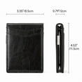 thumbnail image 2 of FALAN MULE Wallet for Men Bifold RFID Blocking Front Pockets Wallet Credit Card Holder Minimalist Leather Money Clip Mens Wallet with 12 card Slots, 2 of 7