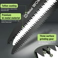thumbnail image 6 of WORKPRO Folding Saw, Small Hand Pruning Saw with 7 Inch Blade - Portable Camping Saw with Triple Cut Teeth for Trees Trimming Branches Cutting Gardening Hunting, Push Button Lock, 6 of 10