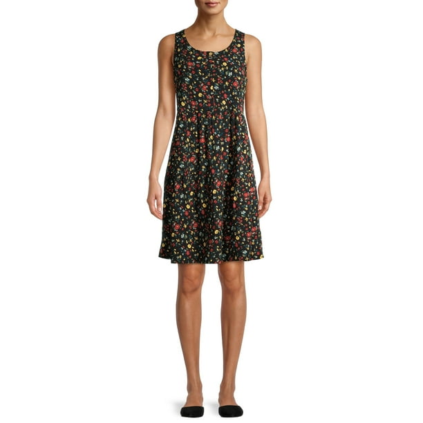 time and tru button front maxi