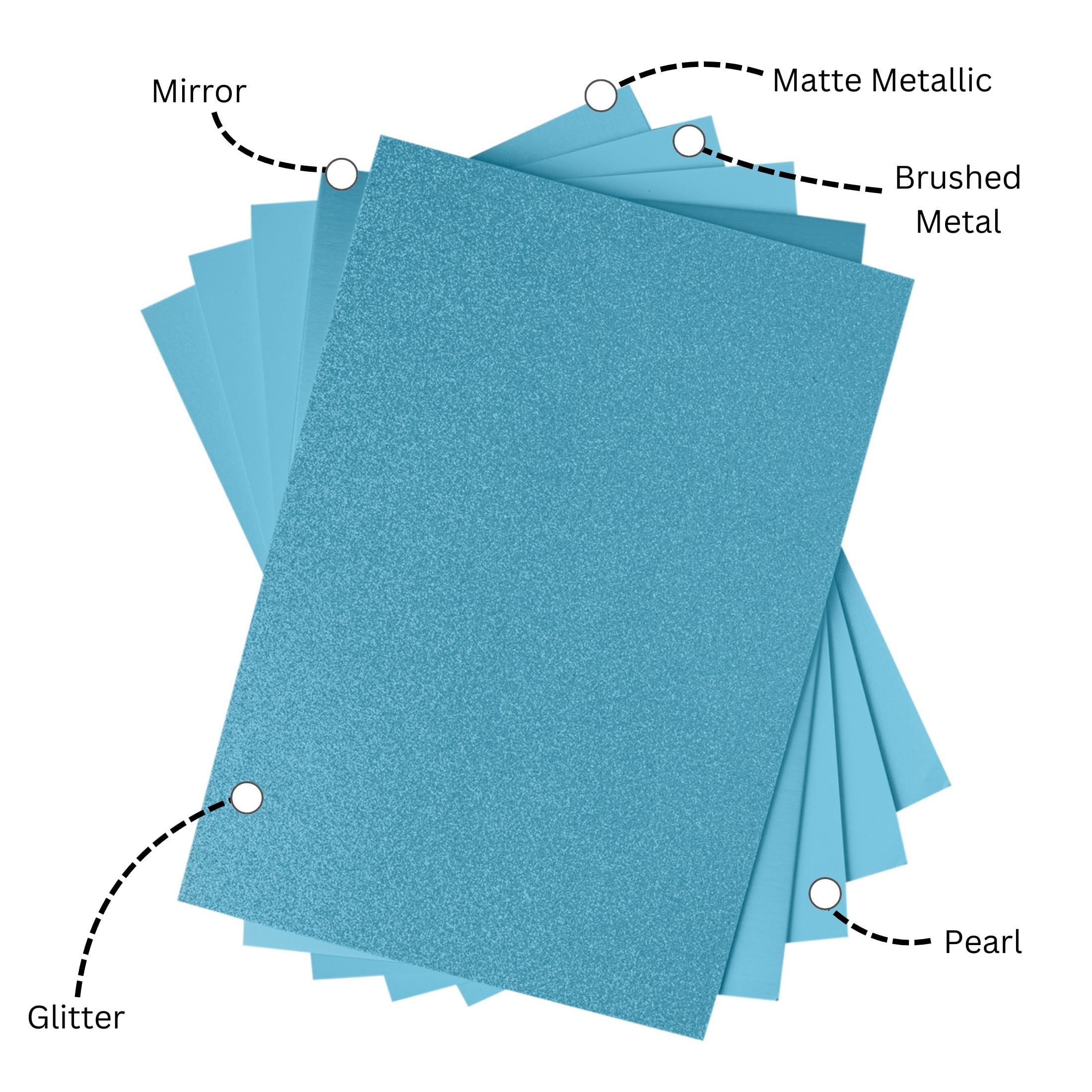 Sizzix Crafting Card Stock with Glitter & Metallic Pearl Effects, 50 Sheets