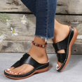 thumbnail image 2 of Slippers for Women,Slippers With Toe Post Design For Everyday Comfort Casual Style Ideal Perfectly Paired With Relaxed Attire,Womens Slippers,Black,6, 2 of 9