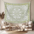 thumbnail image 2 of Sage Green Tapestry for Bedroom Wall Hanging Tapestry, Boho Retro Decorative Abstract Floral Ethnic Ceiling Backdrop Tapestries Poster Blanket Wall Decor for Teens Room Living Room Dorm 39" x 59", 2 of 8