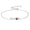 Garnet, variant on Infinity Heart Birthstone Bracelet for Women 925 Sterling Silver Bracelet Jewelry Gifts for Mother Wife Girlfriend Her