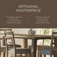 thumbnail image 5 of Maven Lane Yves Rectangular Dining Table w/ 6 Willow Rustic Dining Chairs, Grey, 5 of 12