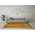 thumbnail image 3 of Ahgly Company Machine Washable Indoor Rectangle Persian Yellow Traditional Area Rugs, 7' x 10', 3 of 4