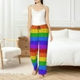 thumbnail image 6 of Lsque Colorful Glitter Rainbow Print Women's Pajama Pants, Lounge Pant - Comfortable Home Wear,Elastic Waistband, Stylish Design-XX-Large, 6 of 9