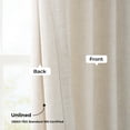 thumbnail image 5 of Malted Cream Heavy Faux Linen Curtain (1 Panel), Malted Cream, 50W X 108L, 5 of 10