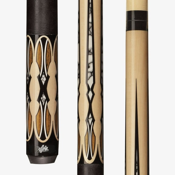 Dufferin D-SE19 Billiards Playing Cue Pool Stick Double Pressed Black Irish Linen Wrap Tiger Everest Tip Professional Taper