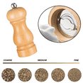 thumbnail image 3 of Manual Refillable Solid oak Wood Salt Shaker and Pepper Grinder Spice Mill Set Ceramic Rotor Steel Core with Strong Adjustable Coarseness (Set of 2, oak ), 3 of 5