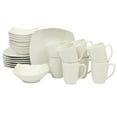 thumbnail image 2 of Gibson Home Zen Buffet 24 Piece Plates and Bowls Porcelain Solid Color Dishes Ceramic Dinnerware Set - Hunter Green, 2 of 17