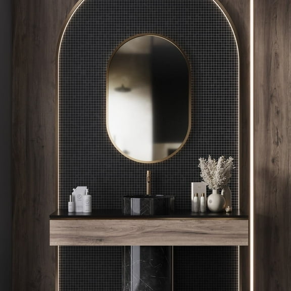 Noir Luxe 12 x 12 in. Honed Charcoal Black Marble Mosaic Square Wall and Floor Tile (5 sq ft/case) - 5 Pack