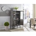 thumbnail image 5 of Home Source Contemporary Home Bar Shelf Concrete, 5 of 6