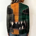 thumbnail image 5 of Halloween Shirts for Women 2026 Plus Size Long Sleeve Funny Pumpkin Print Tops Cute Vintage Teacher Shirts Casual Holiday Clothes Dark Green XL, 5 of 5