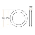 thumbnail image 3 of Junta de aceite flexible de goma de 115 mm x 108 mm x 3.5 mm, filtro O-ring, arandela, 10 piezas, 3 of 5