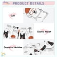 thumbnail image 4 of Handdrawn Dog Pattern Cotton Pajamas 2 Piece Set Sleepwear Soft and Comfortable Homewear Nightwear, 4 of 7