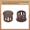thumbnail image 4 of Uxcell 64PCS 11mm Brown Plastic Hole Plugs, Flush Type Panel Hole Caps, 4 of 6