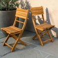 thumbnail image 2 of Tcbosik 2 Pack Folding Dining Chairs for Outdoor, Portable Acacia Wood Chair, Bistro Chair for Garden, Patio, Deck, Backyard, Natural, 2 of 9
