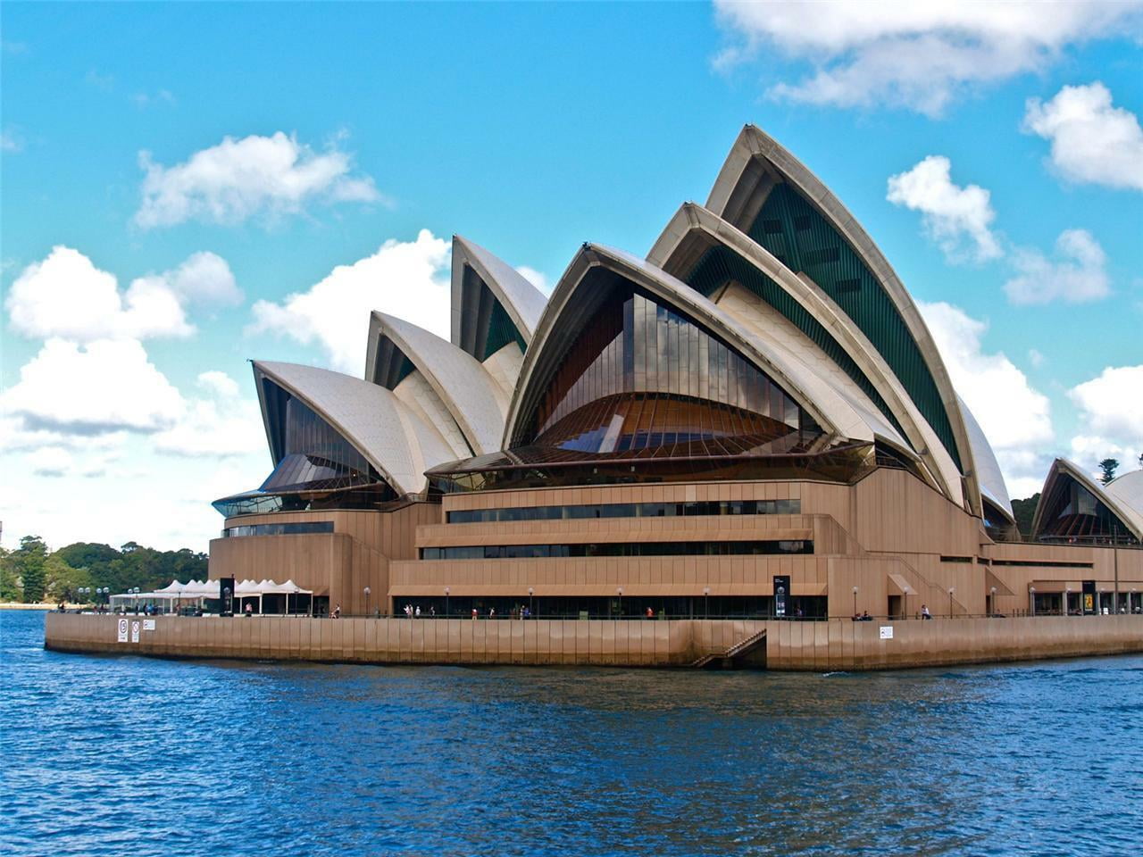 Canvas Print Sydney Opera House Australia Water Music Decor Stretched